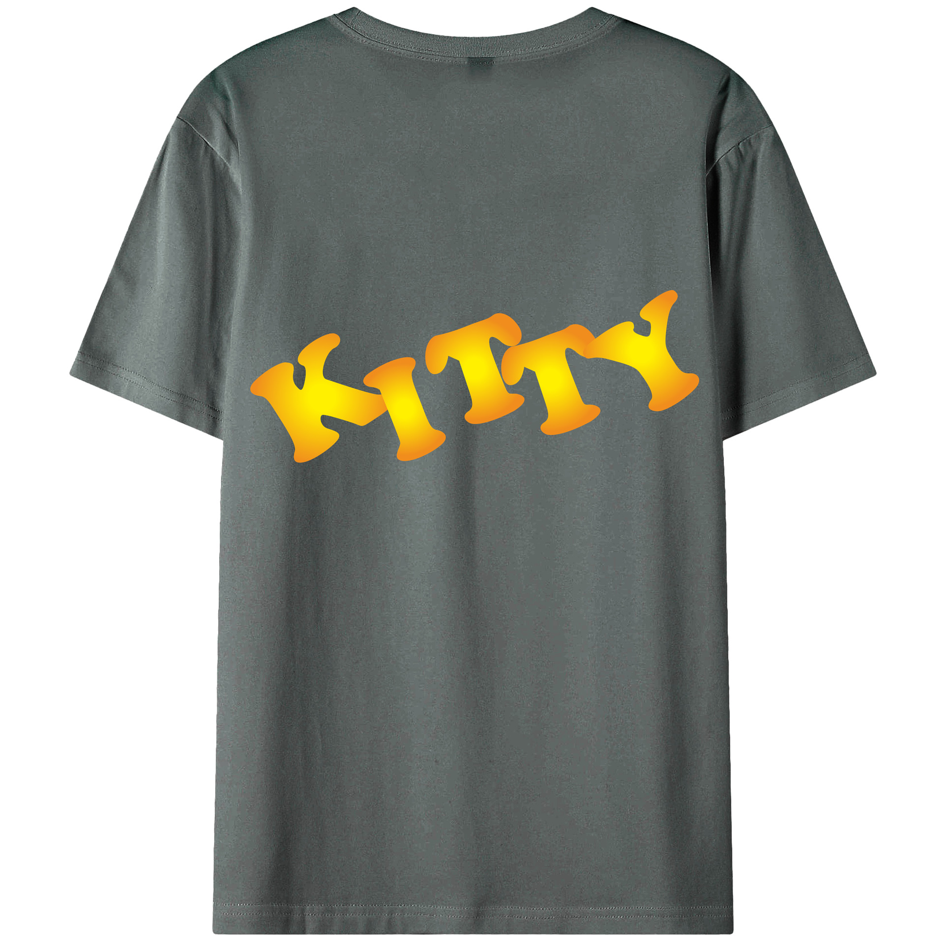 （画像用） Hello Kitty ハローキティ 綿100％ メンズ半袖Tシャツ（バックプリント） 通気性